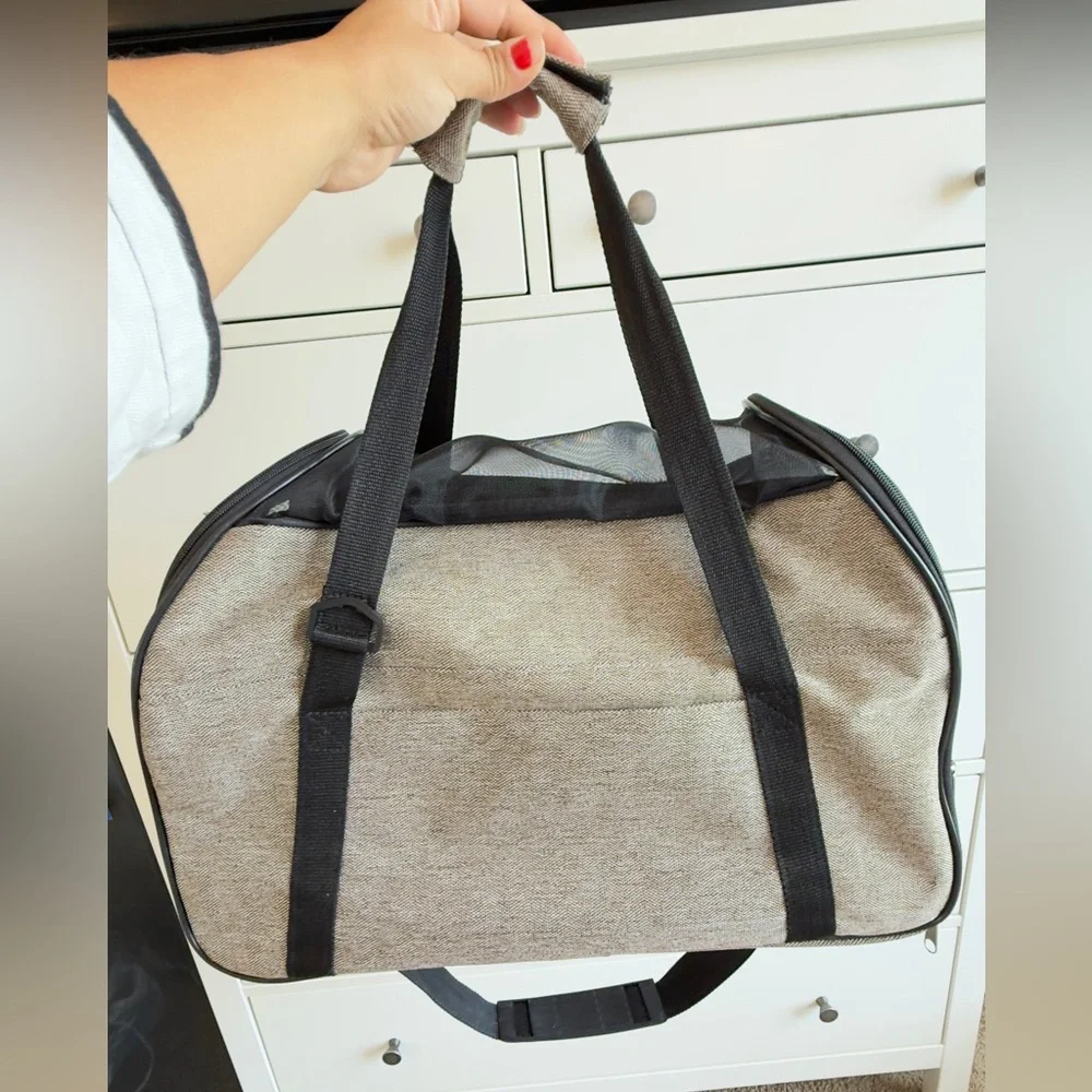AKC Tan and Black Dog Travel Carrier